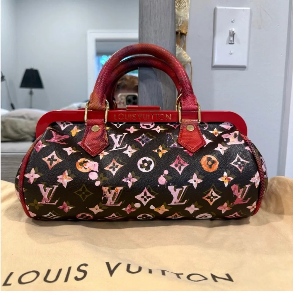 Louis Vuitton Spring 2008 Runway Python Aquarelle Papillon Bag - Picture 1 of 10